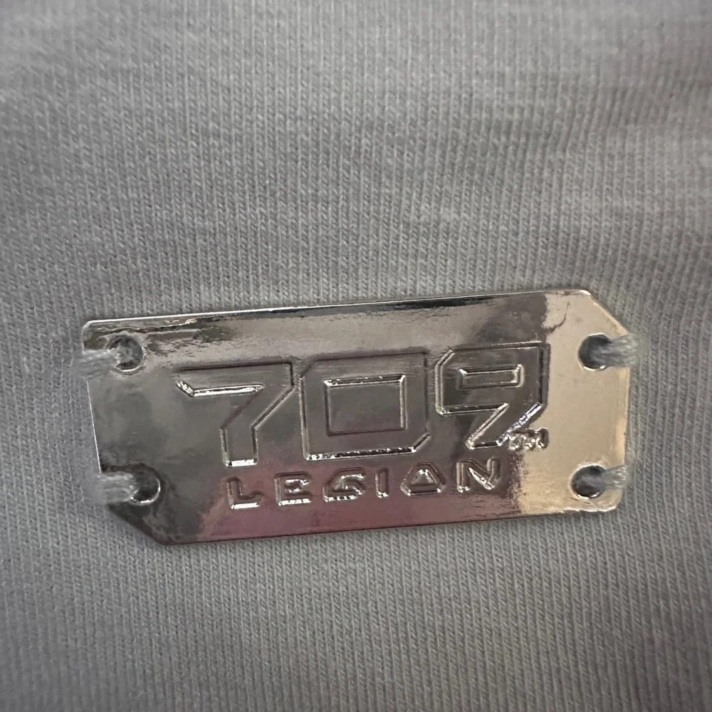 Disney Star Wars Galaxy Edge Mandalorian 709 First Order Gray Hoodie - Picture 3 of 8